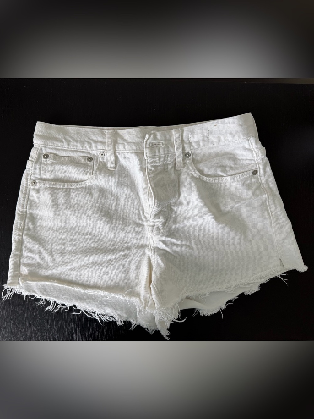 Madewell White Denim Cutoff Shorts